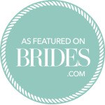 Brides Magazine features Jane Summers Chic Modern Short Designer White Wedding Dresses