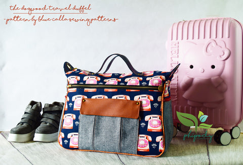 Dogwood Travel Duffel by Chera Phipody