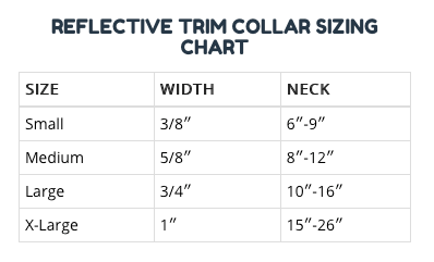 Bark Appeal Size Chart