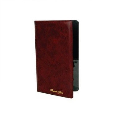 4x Burgundy Restaurant Check Presentation Cover PCPC-1BR S-2902x4