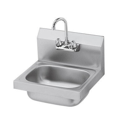 Stainless Steel Wall Mount Hand Sink With 4 Faucet Champs