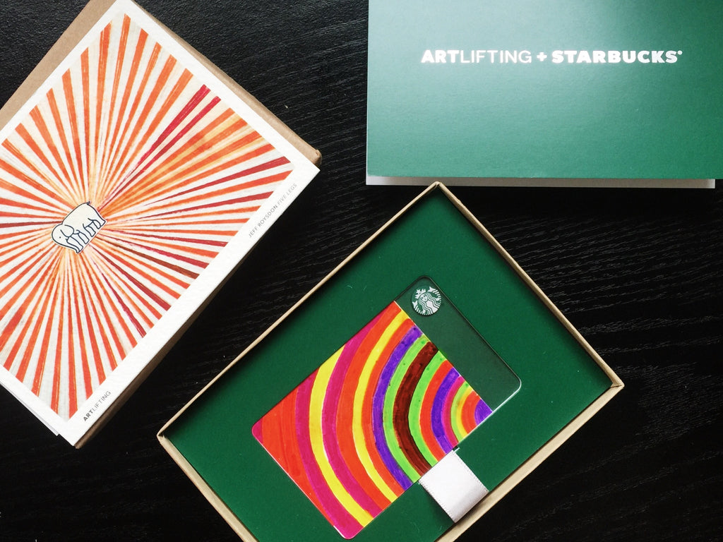 In November 2016, ArtLifting partnered with Starbucks to create limited edition Gift Cards by 11 artists. The Cards sold out in one day.