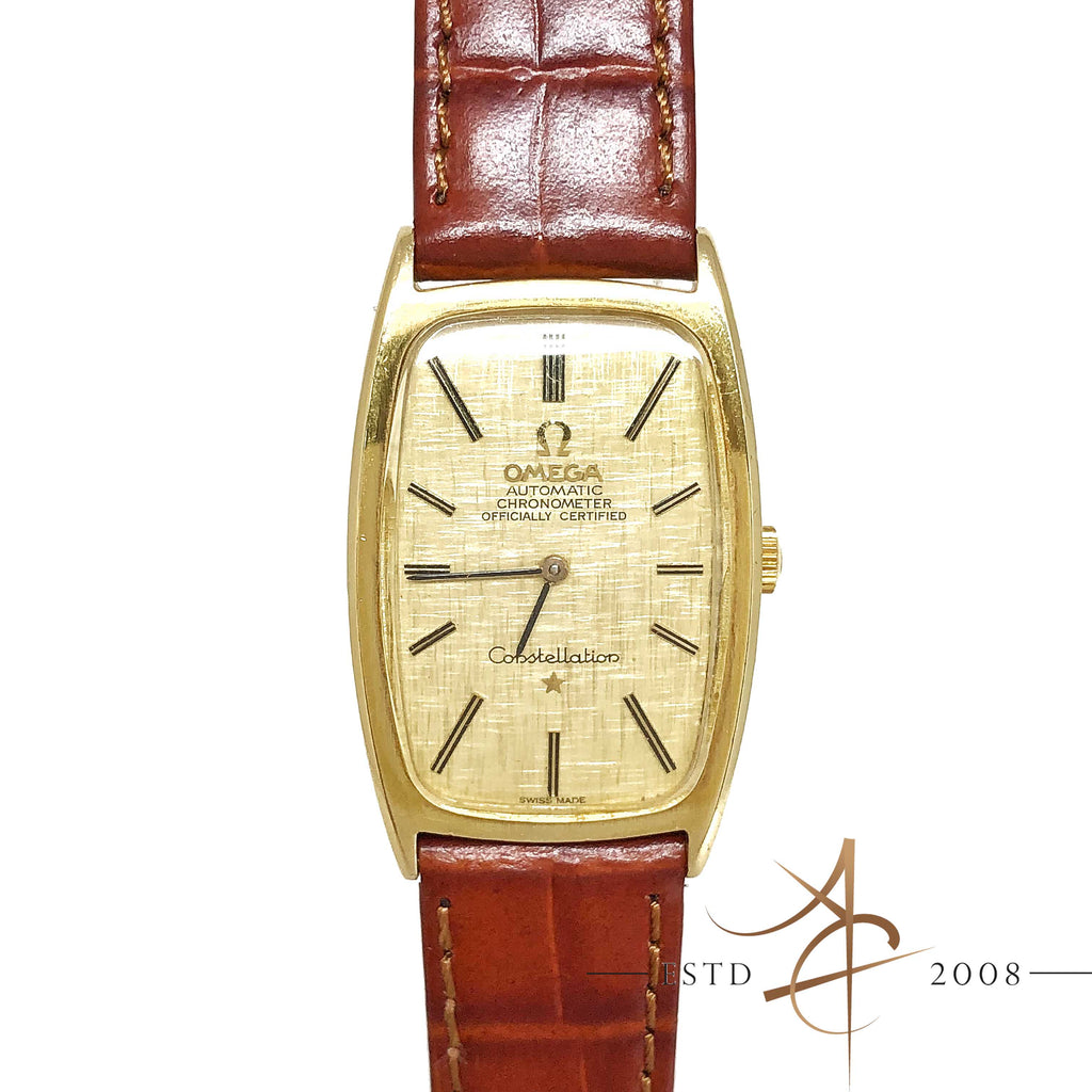 omega constellation automatic gold
