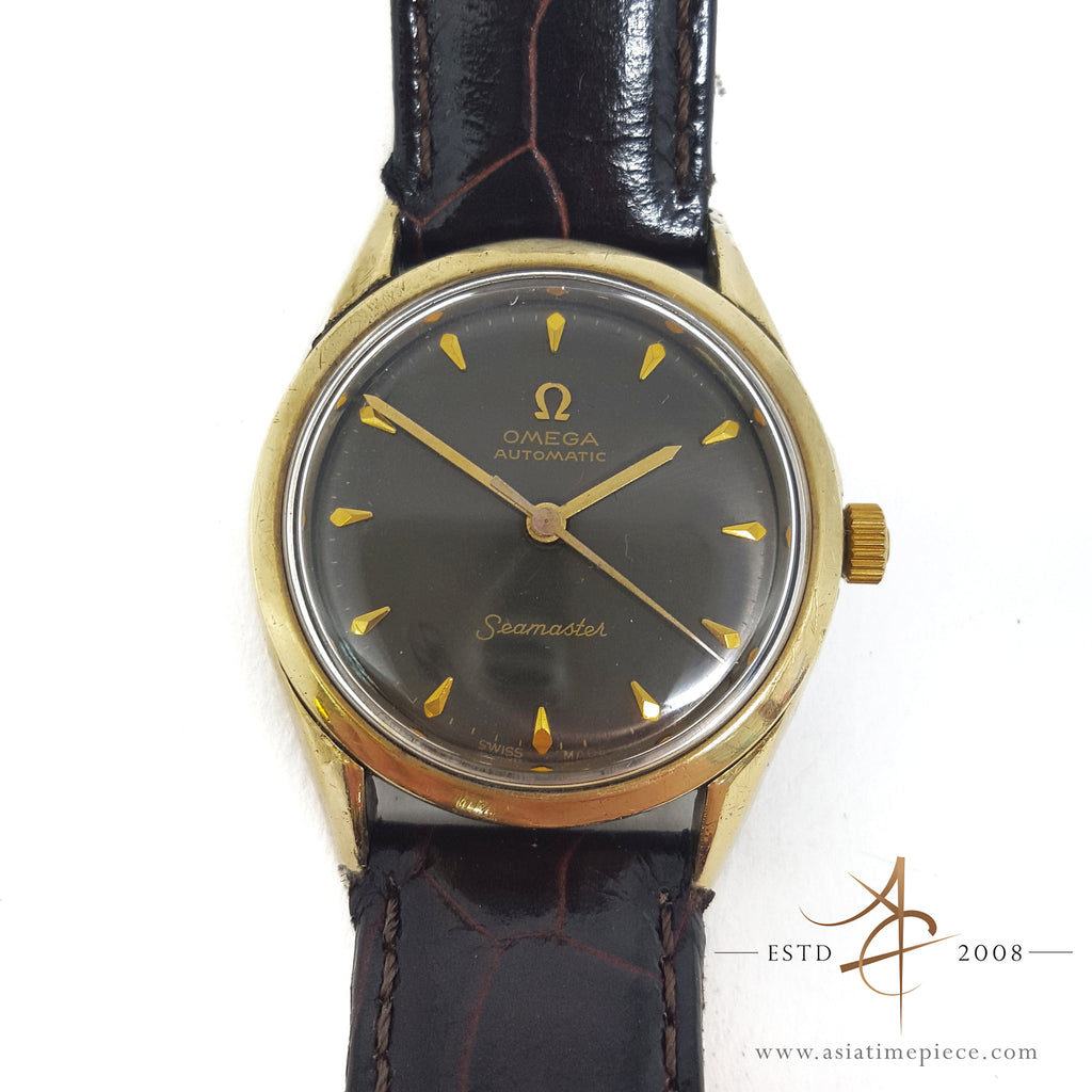 omega seamaster vintage gold