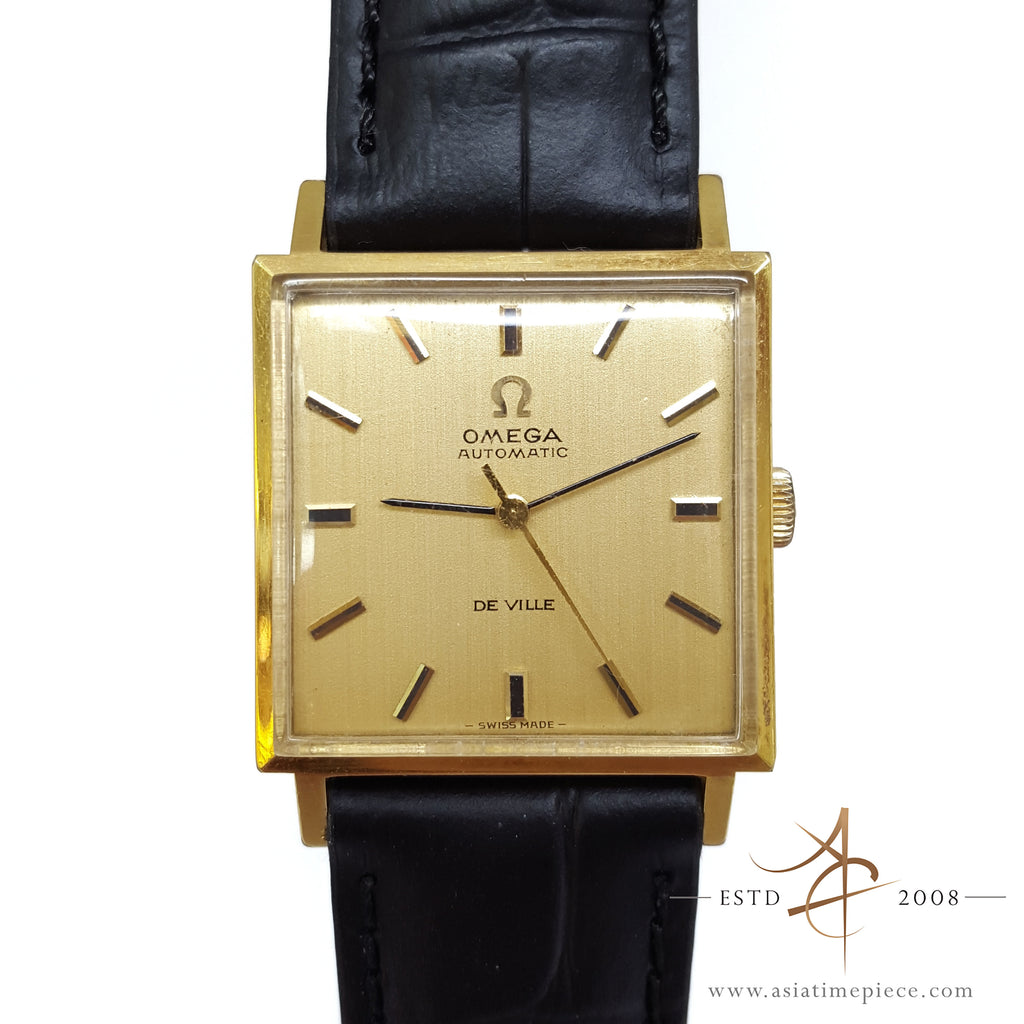 omega square face watch