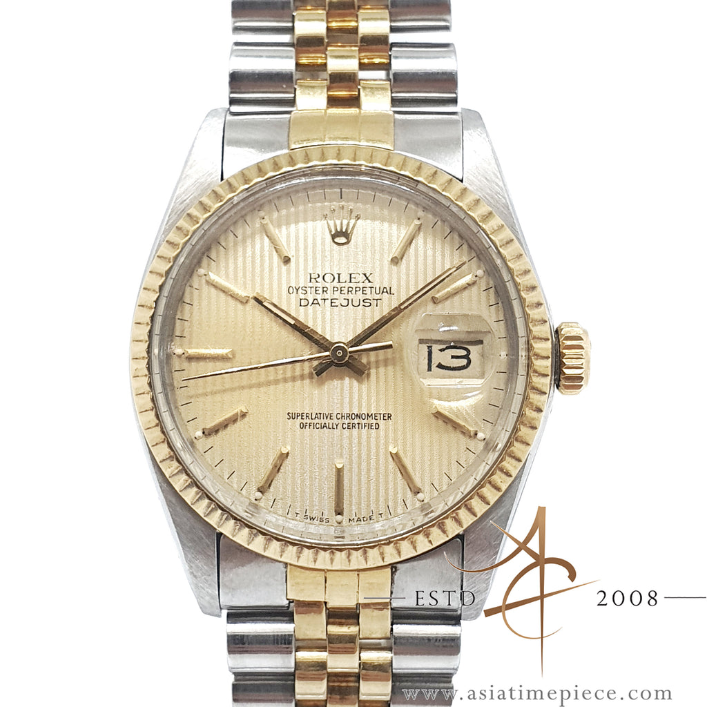 Rolex Datejust 16013 Tapestry Champagne 