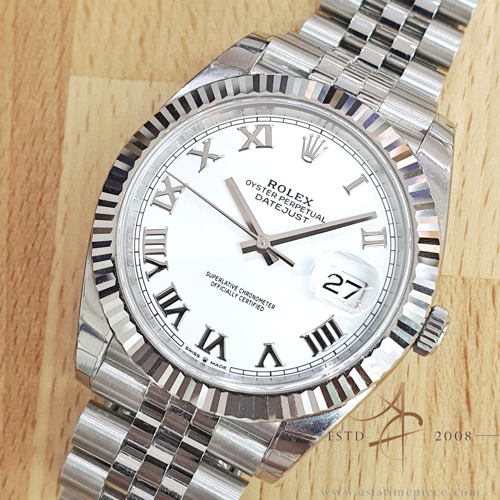 datejust 41 white dial jubilee