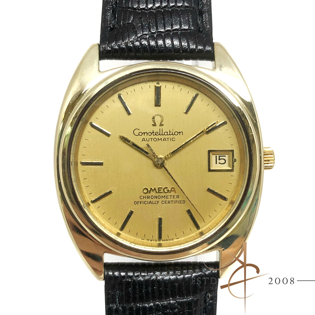 omega constellation c shape gold