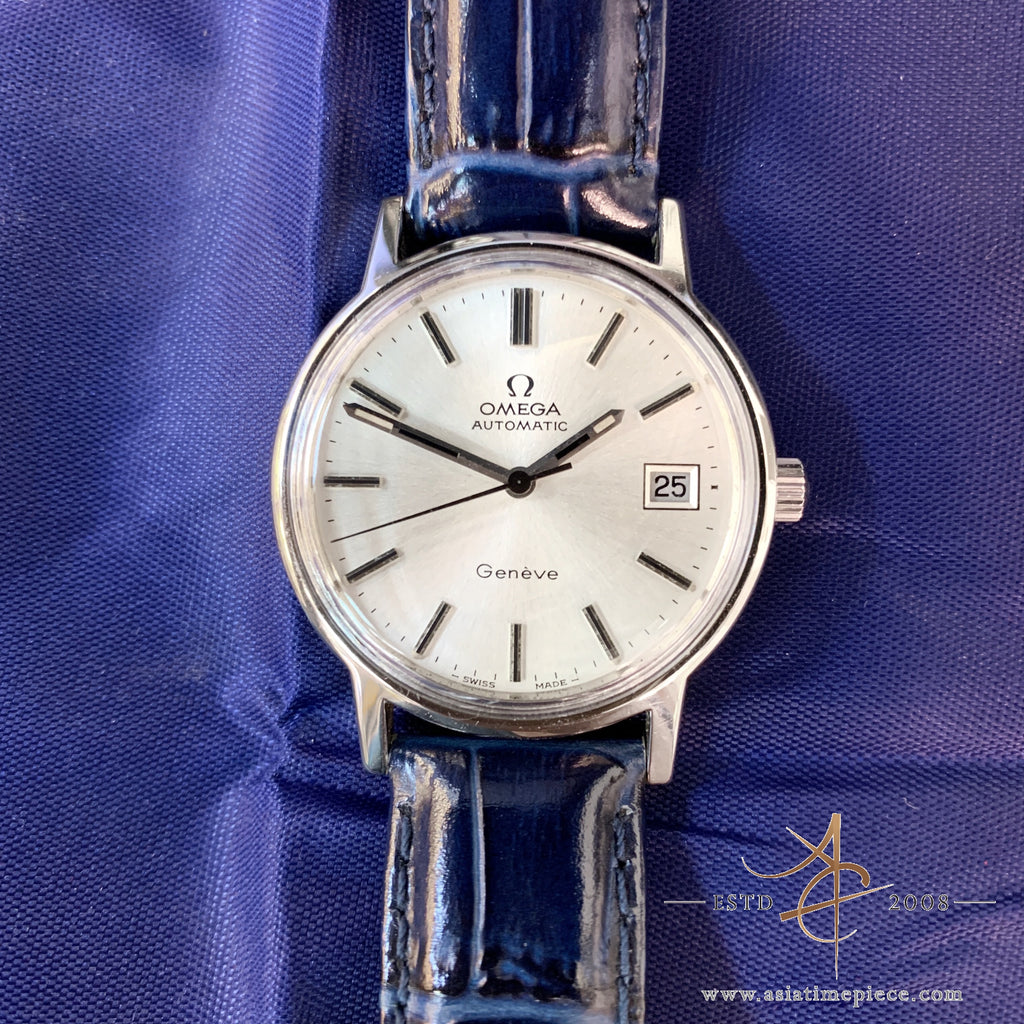 Omega Geneve White Swiss Vintage Watch Automatic – Asia Timepiece