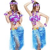 Hawaiian Grass Skirt Flower Hula Fancy Dress