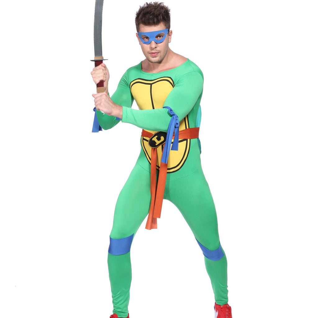Men Ninja Turtle Costume Blue