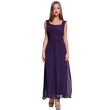 Long Chiffon Wedding Bridesmaids Gown Party Dress