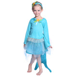 Girls Mermaid Costume Navy Blue