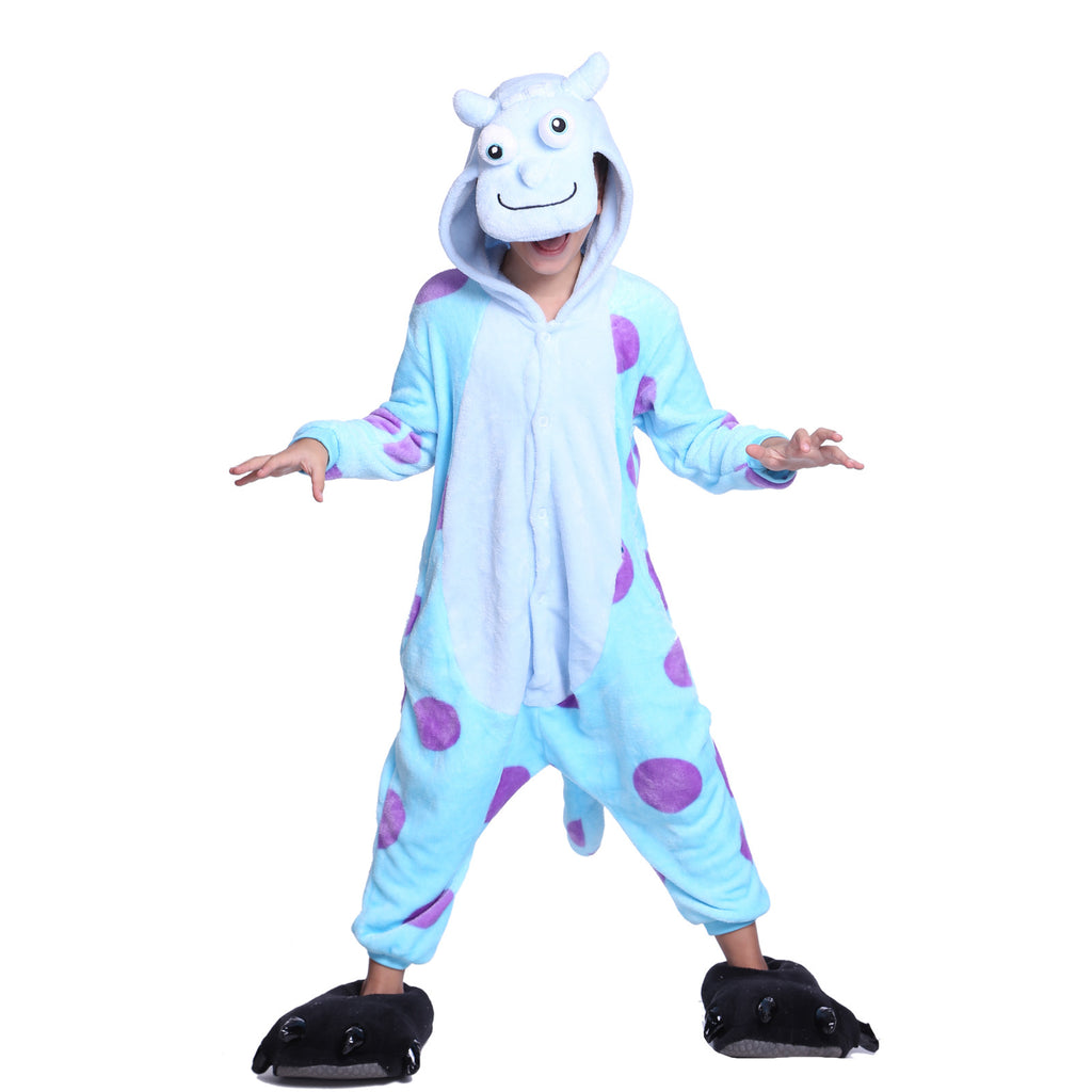 Unisex Kids Onesies Kigurumi Animal Pajamas Sullivan Jumpsuit