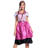 Women Oktoberfest Beer Maid Pink Costume
