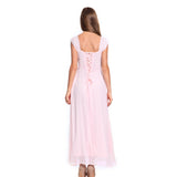 Long Chiffon Wedding Bridesmaids Gown Party Dress