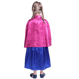 Kids Frozen Anna Dress Princess Queen Gown Costume
