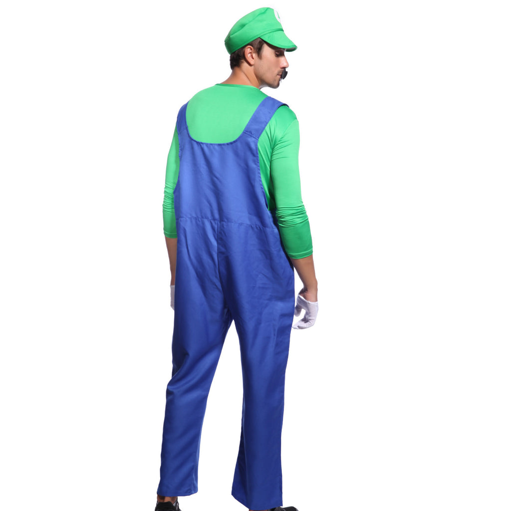 Mens Super Mario Luigi Costume