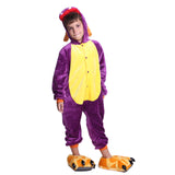 Unisex Kids Onesies Kigurumi Animal Pajamas Spyro the Dragon Jumpsuit