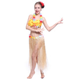 Long Hawaiian Grass Hula Skirt