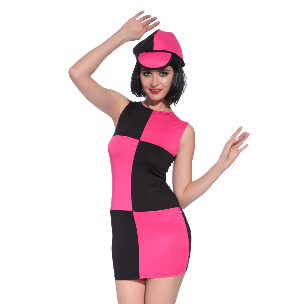 Miss Mod Go Go Disco Pink Fancy Dress