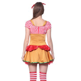 Ladies Sexy Gingerbread Halloween Carnival Xmas Mini Fancy Dress