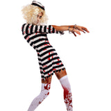 Ladies Horror Zombie Convict Prisoner Uniform