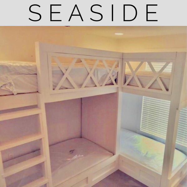 l shaped quadruple bunk beds