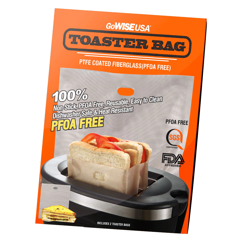 Reusable Heat Resistent Toaster Bags, 2-pack