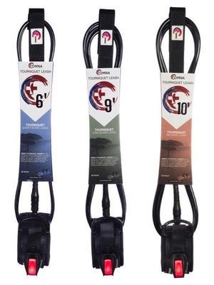 Tourniquet Surfboard Leashes - competition, short board, long board, and big wave