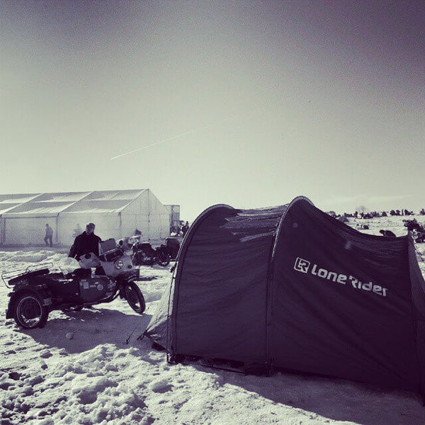 TOP 10 ESSENTIALS OF ADV GEAR & MINDSETS | CAMPING ON THE TRAIL - photo by Lone Rider MotoTent v2 customer