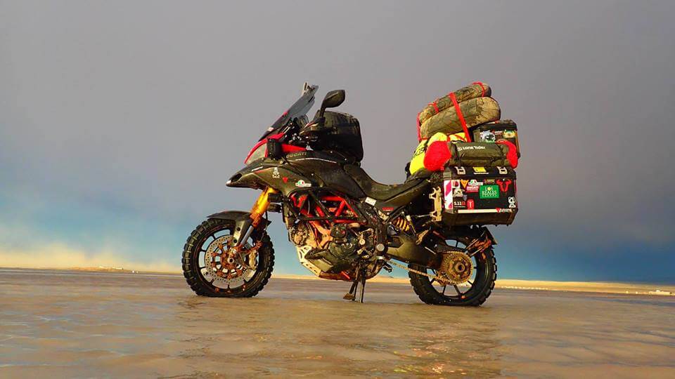 How to Properly Load Motorcycles When Camping: 6 Considerations- photo by Lone Rider MotoTent v2 customer