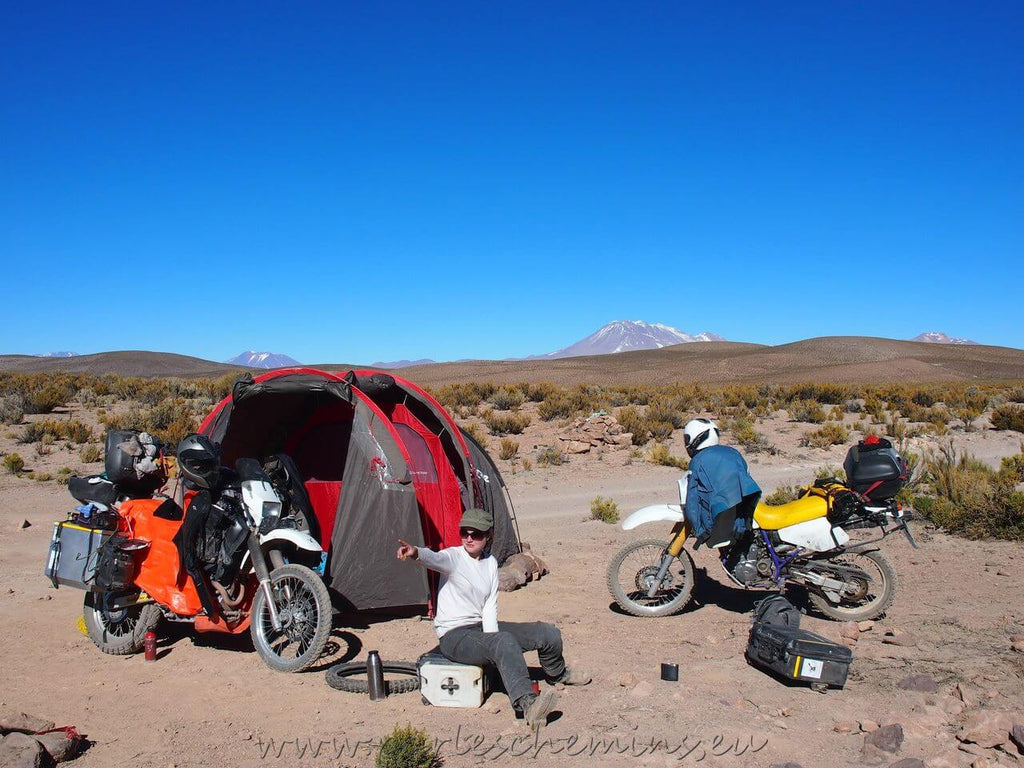 Top Ten Motorcycle Camping Mistakes- photo by Lone Rider MotoTent v2 customer