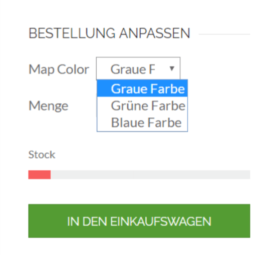 Select color of tent