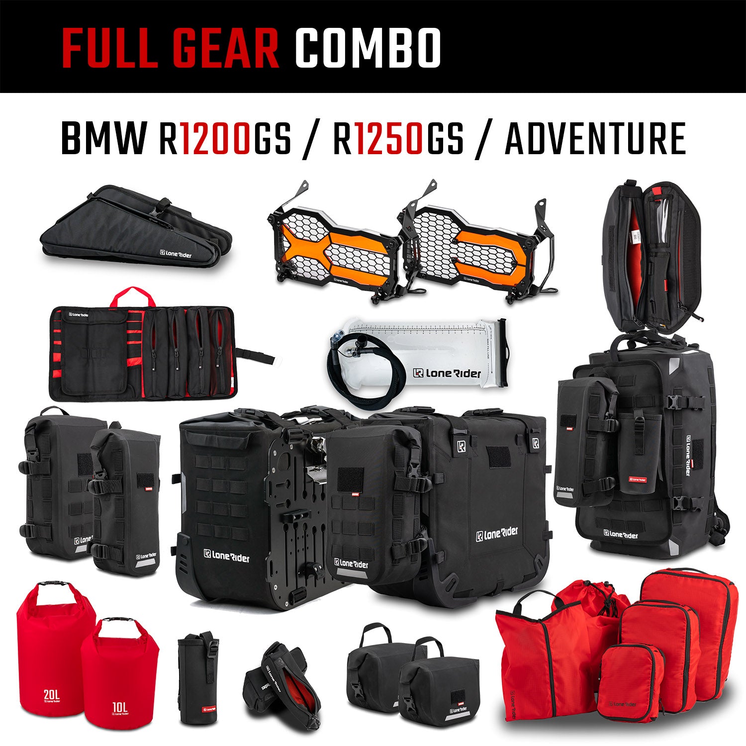 Full Gear Combo for BMW R1200 / 1250GS / Adventure