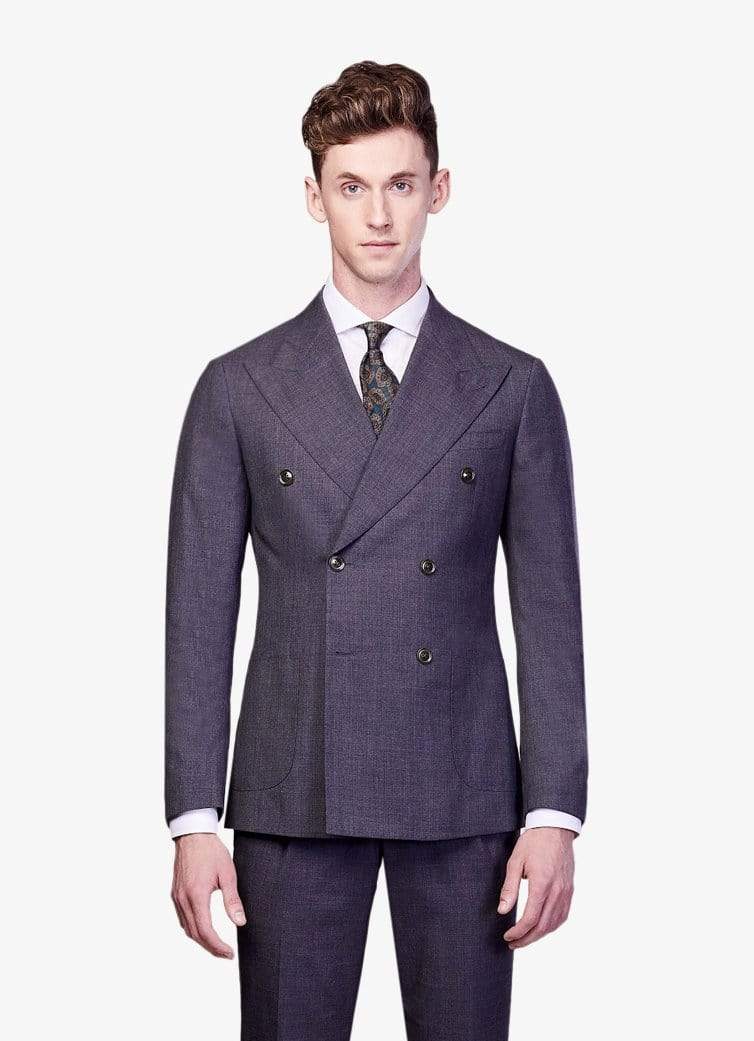 Grey Double Breasted Suit - Rental