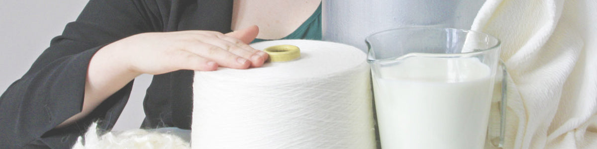 Des tissus faits de fibre de lait - développement durable - mode durable