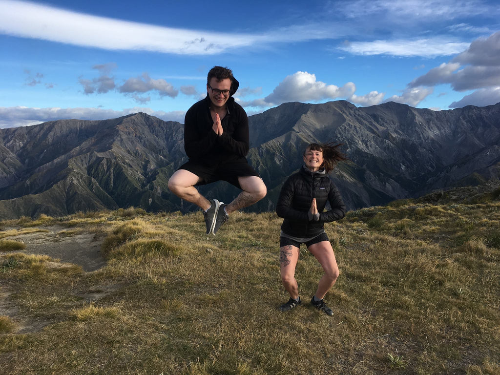 Indigo and her brother on a hike near Wellington. 