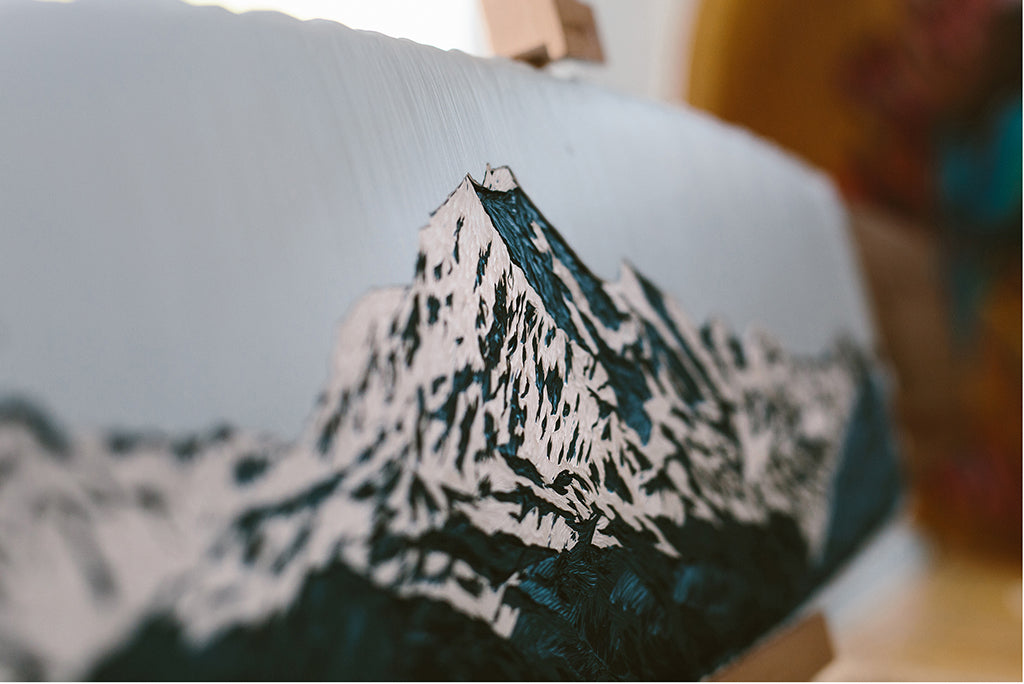 Hannah Jensen 'Aoraki' Skateboard Artwork - Photo by Jo Currie