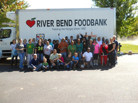 Feeding the hungry in collaboration with River Bend Foodbank.