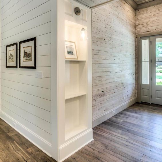 Murphy bed shiplap