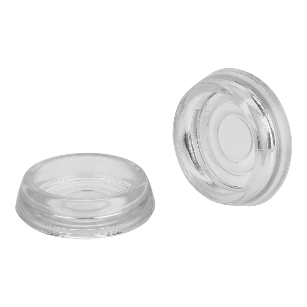 3 Inch Dia 24 Pack Clear Glass Furniture Coasters Caster Cups