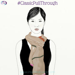 How to Tie a Classic Pull Through Style a Luxury Silk Scarf Elle Smith