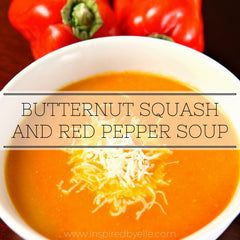 Unique Recipe Butternut Squash and Red Pepper Soup by Elle Smith Creativity in the Kitchen Inspired By Elle