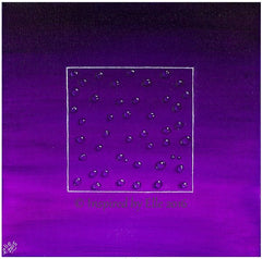 Purple Rain contemporary art painting by Elle Smith UK artist