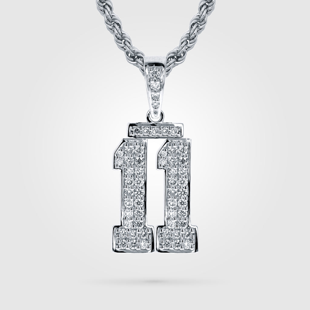 Diamond Studded Custom Double Digit 