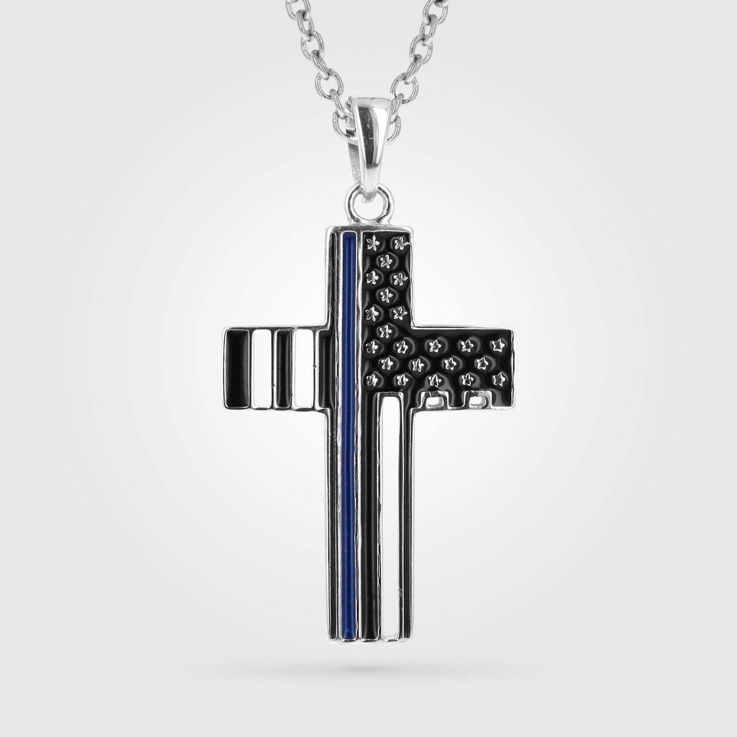 thin blue line pendant