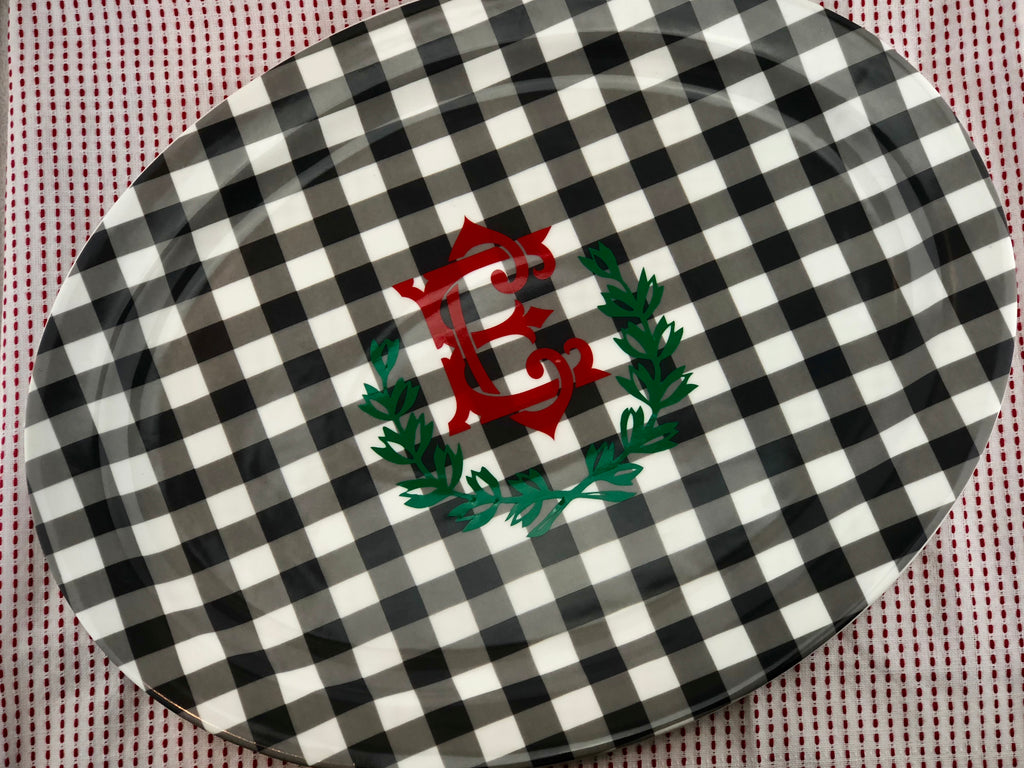 Gingham Platter