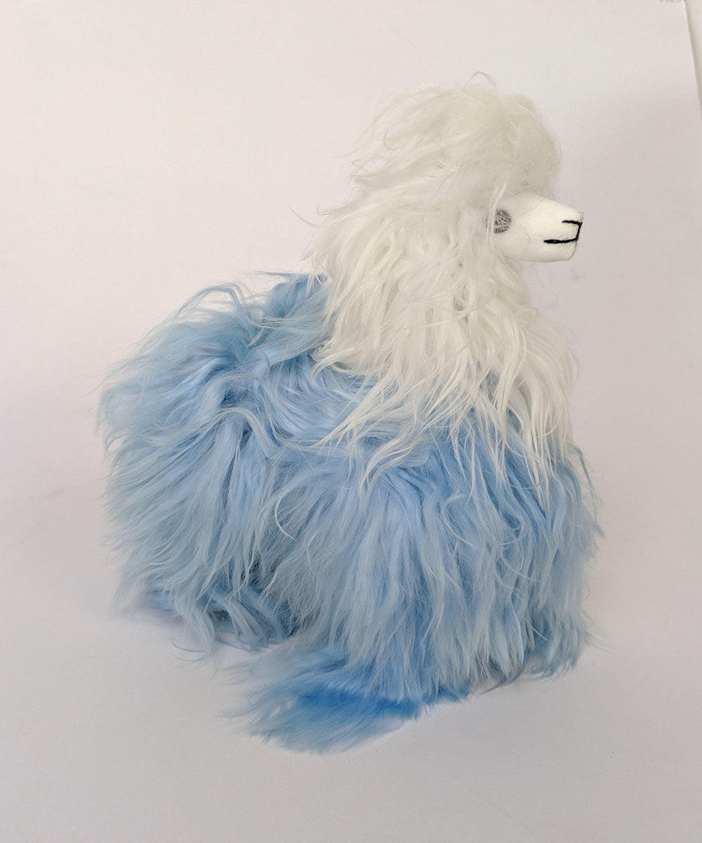 blue alpaca plush