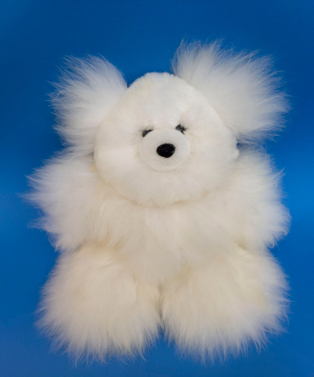small white bear stuffed animal